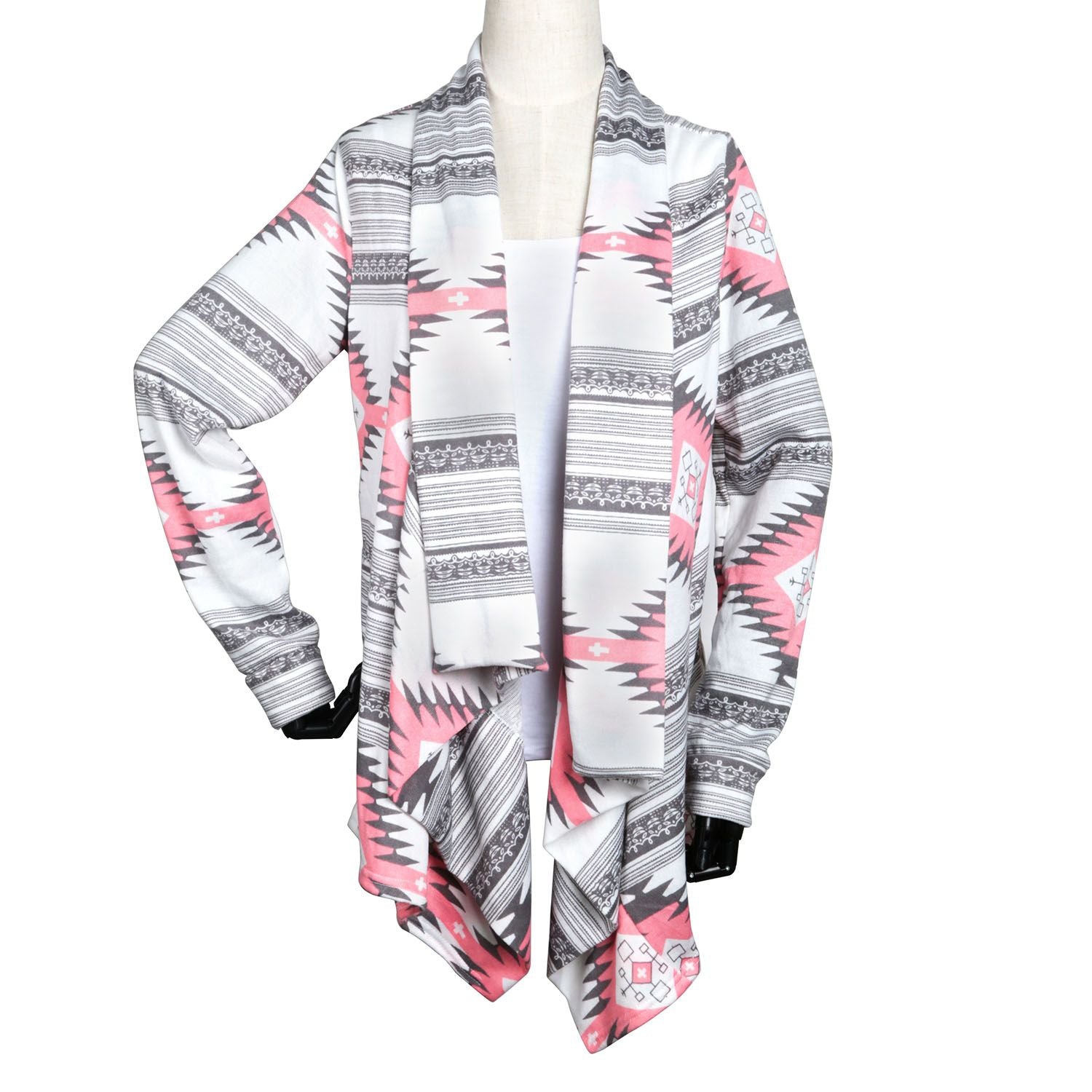 Women Open Front Cardigan Long Sleeve Shawl Neck Breathable Cardigan Well Collection New Era Fashion LLc