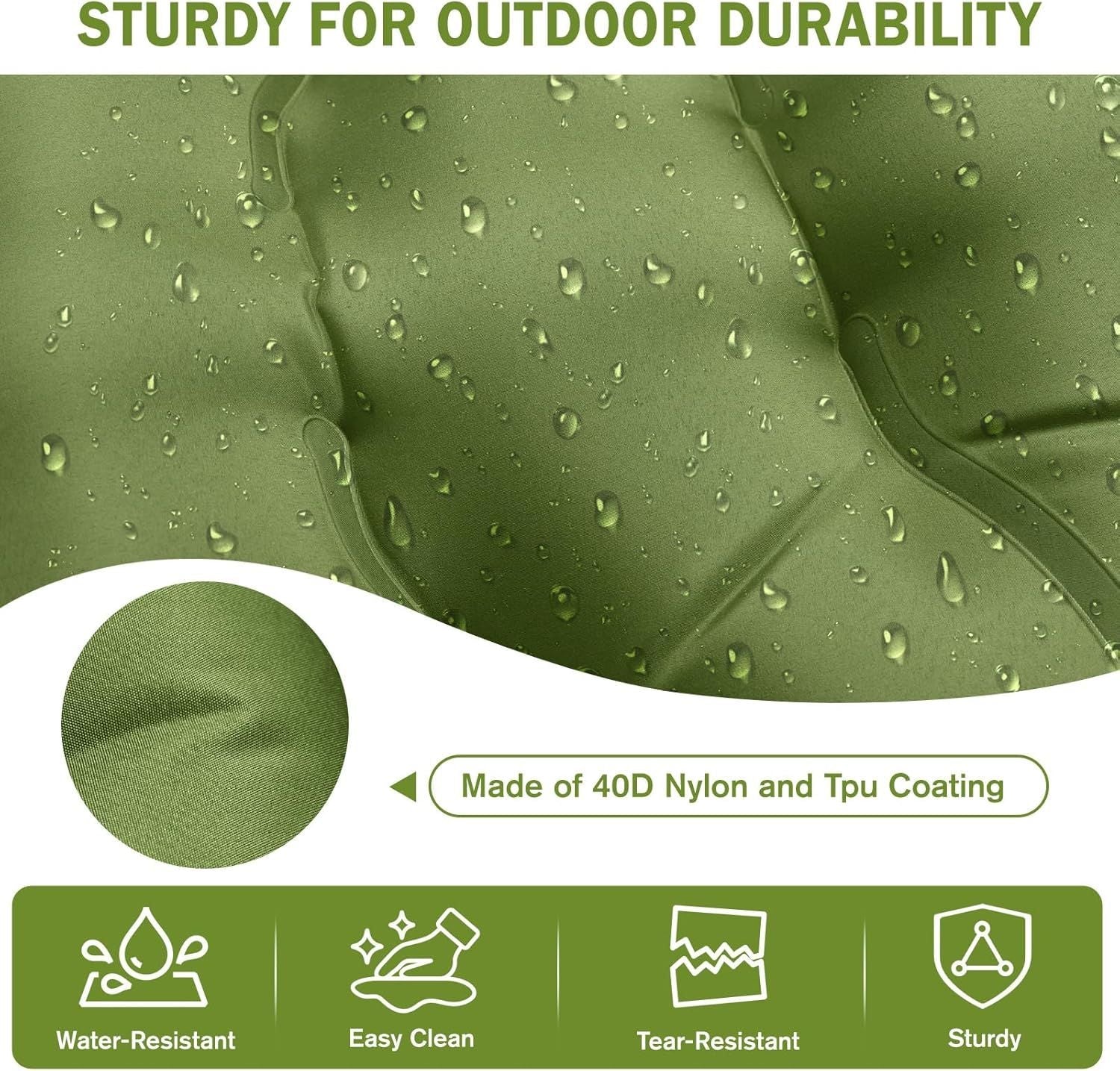 Camping Sleeping Pad, Ultralight Camping Mat with Pillow Built-in Foot Pump, 4" Thick Inflatable Sleeping Mat Compact for Backpacking, Hiking, Car Traveling, Camp Tent New Era Fashion LLc