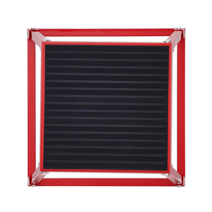 Plyometric Jump Box, 12 Inch Plyo Box, Steel Plyometric Platform and Jumping Agility Box, Anti-Slip Fitness Exercise Step Up Box for Home Gym Training, Conditioning Strength Training, Red New Era Fashion LLc