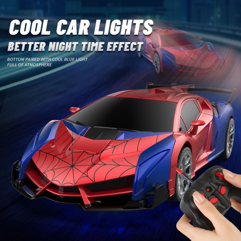 Transforming Remote Control Car Robot, R/C Car Toy, One-Button Deformation, Children's Day Gifts, 1:18 Scale 360°Rotating Drifting, Toys Suitable for Kids Over 3+ Years Old, Educational Toy, Birthday New Era Fashion LLc