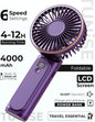 Portable Handheld Fan, Portable Fan Rechargeable, 4000mAh, 180° Adjustable, 6 Speed Wind, Display Electricity in Real Time, USB Rechargeable Foldable F an, Quiet Personal Fan as Power Bank New Era Fashion LLc