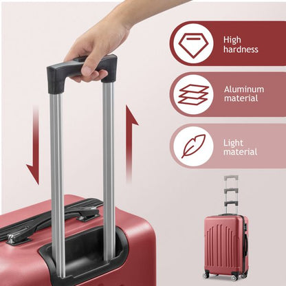 FCH Curved Vertical Stripe 4-in-1 Trolley Case - Retro Red New Era Fashion LLc