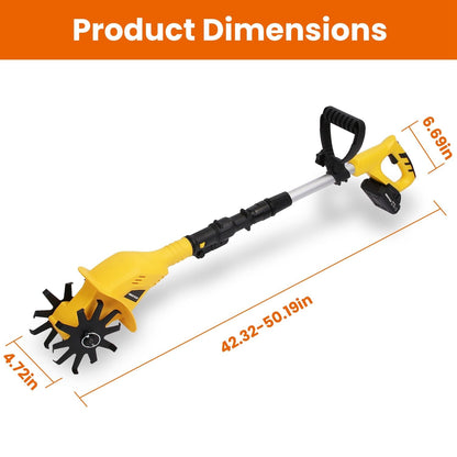 20V Cordless Tiller Cultivator, 250RPM Electric Garden Tiller Depth Garden Rototiller for Lawn/Gardening/Soil Cultivation New Era Fashion LLc