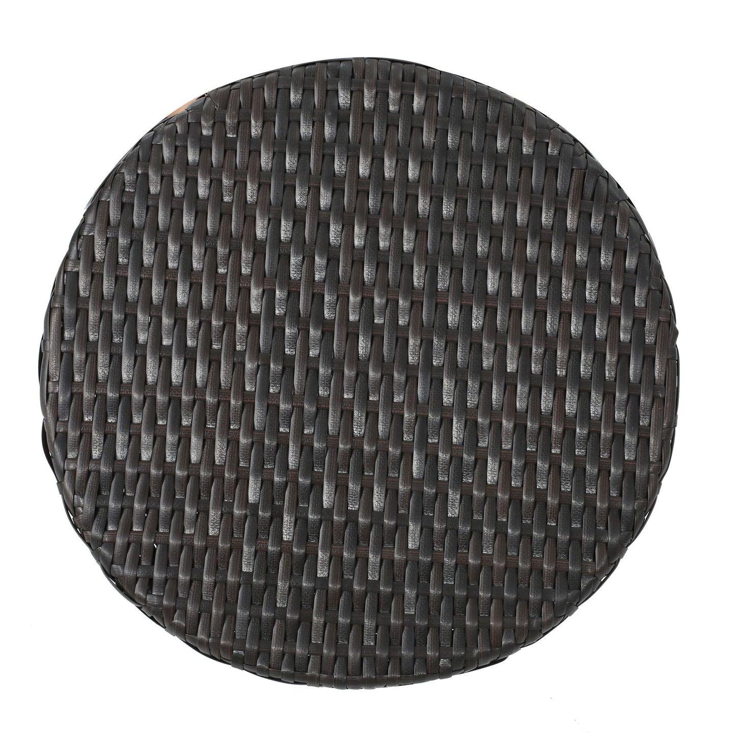 Outdoor 16-inch Multi-brown Wicker Hourgla Side Table New Era Fashion LLc