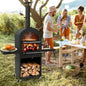 Outdoor Pizza Oven with Protective Cover and Grill Racks and Built-in Thermometer New Era Fashion LLc