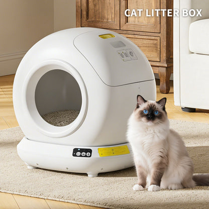 Self-Cleaning Cat Litter Box | Fully Enclosed Automatic, App Control, Extra Large Space | Smart Pet Toilet Tray New Era Fashion LLc
