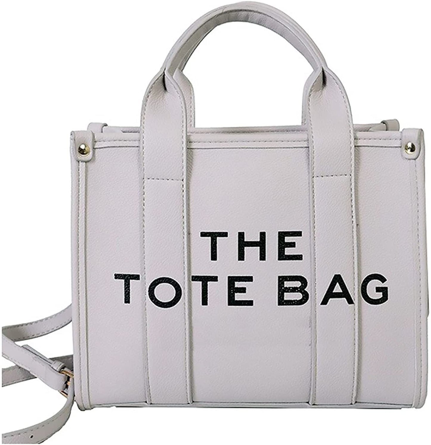Roecytu PU Tote Bag for Women Simple Large-capacity Tote Bag Crossbody Tote Bag Messenger bag Handbag Zipper Fashion Tote Bag New Era Fashion LLc