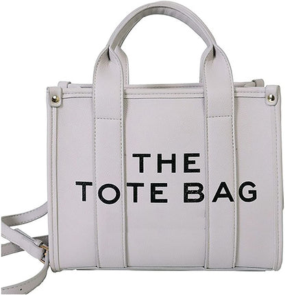Roecytu PU Tote Bag for Women Simple Large-capacity Tote Bag Crossbody Tote Bag Messenger bag Handbag Zipper Fashion Tote Bag New Era Fashion LLc