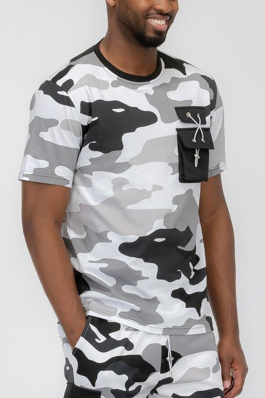 Weiv Full Camo Short Sleeve TShirt New Era Fashion LLc
