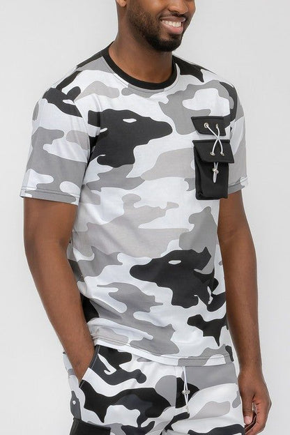 Weiv Full Camo Short Sleeve TShirt New Era Fashion LLc