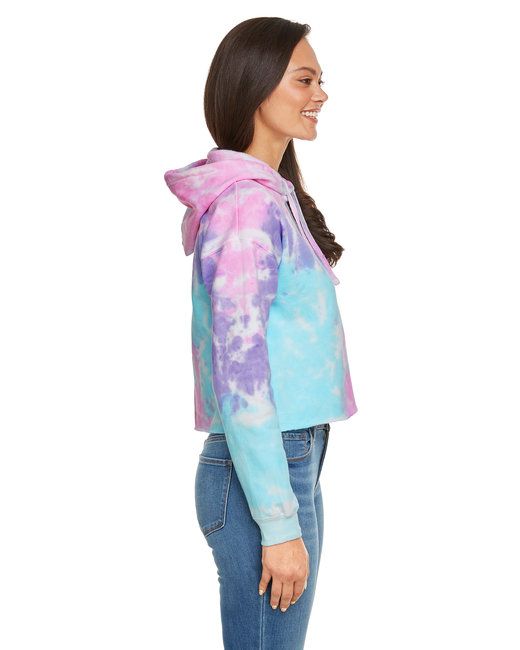 Ladies' Cropped Hooded Sweatshirt - LAGOON - S New Era Fashion LLc