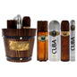 Cuba Gold by Cuba for Men - 4 Pc Gift Set 3.3oz EDT Spray, 1.17oz EDT Spray, 6.6oz Deodorant Spray, 3.3oz After Shave, Buckett New Era Fashion LLc