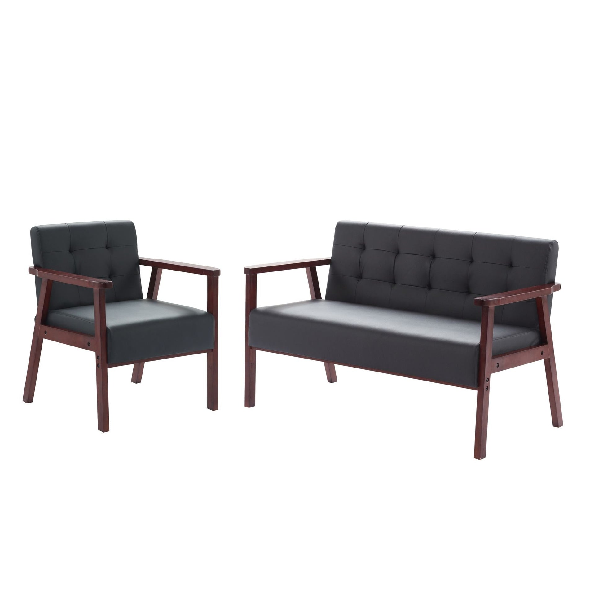 Wood Frame Accent Armchair New Era Fashion LLc