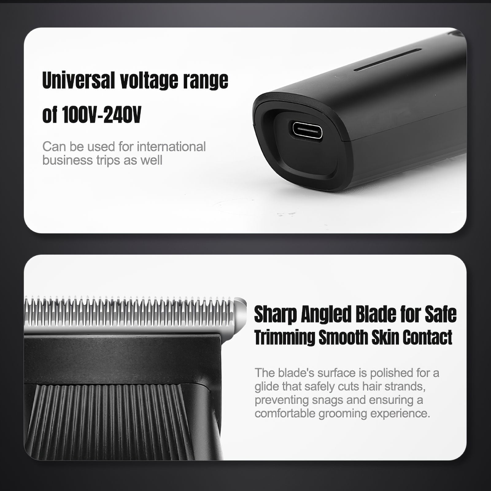 Beard Trimmer, 3 in 1 Hair Clippers and Mens Grooming Kit, Face, Nose, Ear Hair Trimmer - Black New Era Fashion LLc