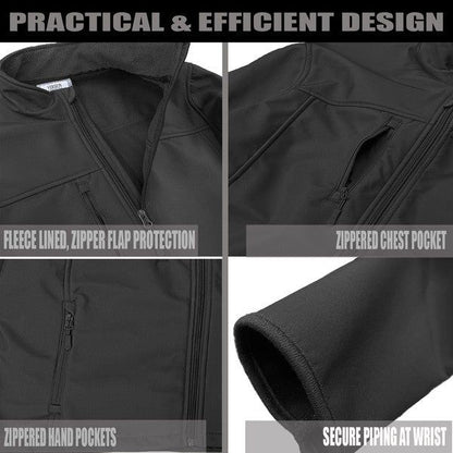 Mens Solid Soft Shell Storm Tech Jacket Coat New Era Fashion LLc