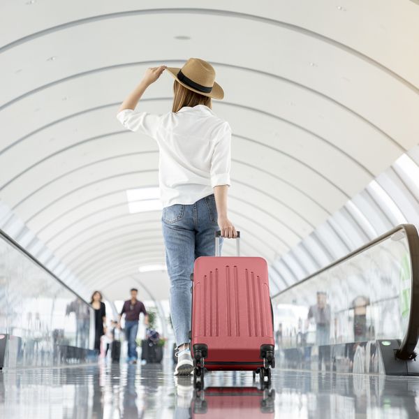 FCH Curved Vertical Stripe 4-in-1 Trolley Case - Retro Red New Era Fashion LLc