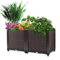 Raised Garden Bed with Self-watering System Rectangle Garden Planter for Garden Patio Balcony Elevated Planter Box for Flowers Vegetables Herbs New Era Fashion LLc