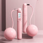 1pc Pink Cordless Adjustable Jump Rope With Weighted Ball And Intelligent Counter Screen For Outdoor Fitness Sports; For Home Workout New Era Fashion LLc