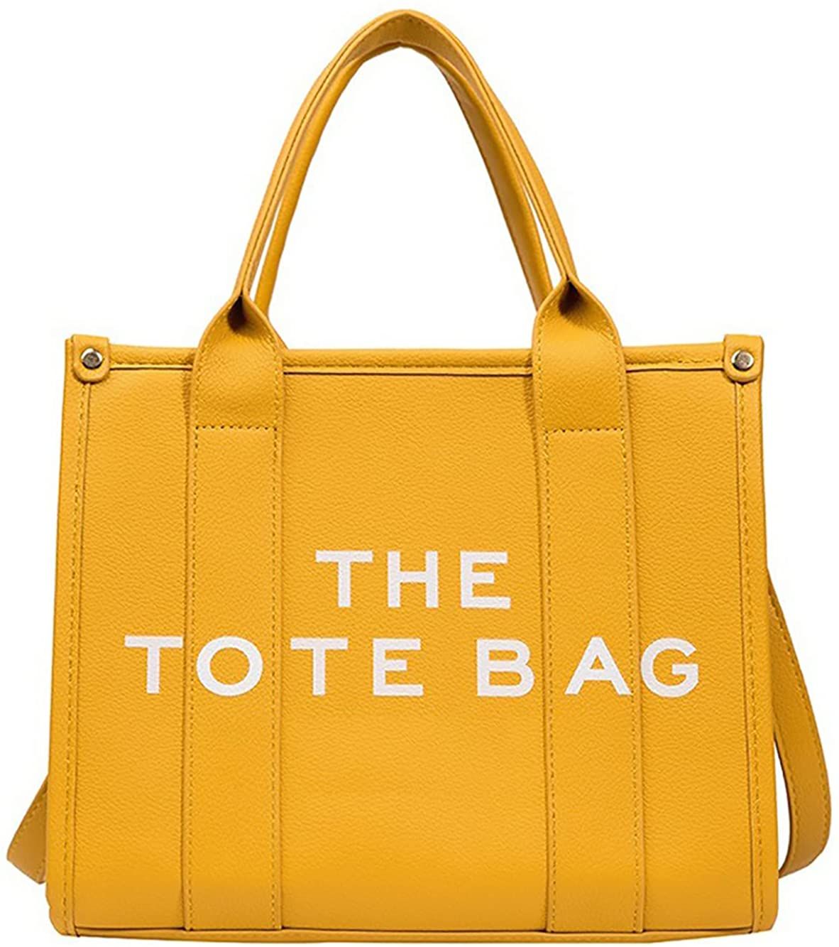 Roecytu PU Tote Bag for Women Simple Large-capacity Tote Bag Crossbody Tote Bag Messenger bag Handbag Zipper Fashion Tote Bag New Era Fashion LLc