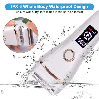 Electric Razor Painless Lady Shaver For Women Razor Shaver Hair Removal Trimmer For Legs Underarm Waterproof LCD USB Charging New Era Fashion LLc