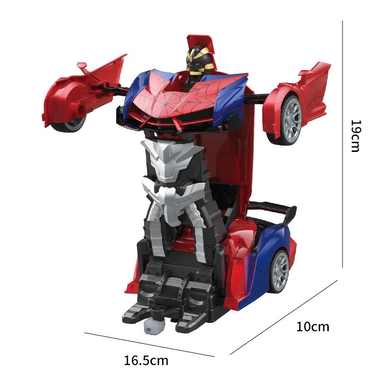 Transforming Remote Control Car Robot, R/C Car Toy, One-Button Deformation, Children's Day Gifts, 1:18 Scale 360°Rotating Drifting, Toys Suitable for Kids Over 3+ Years Old, Educational Toy, Birthday New Era Fashion LLc
