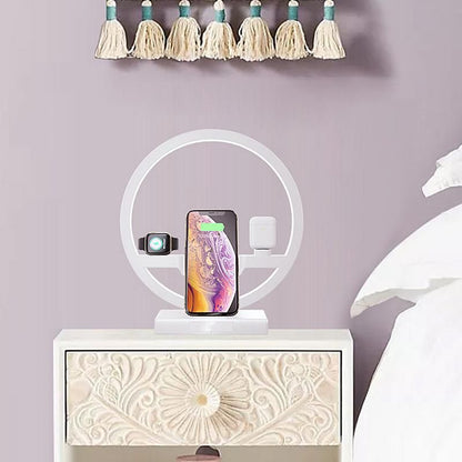 3 in 1 Wireless Charger Applicable For Mobile Phone Watch Headset Table Lamp Charging Bracket Hotselling New Era Fashion LLc