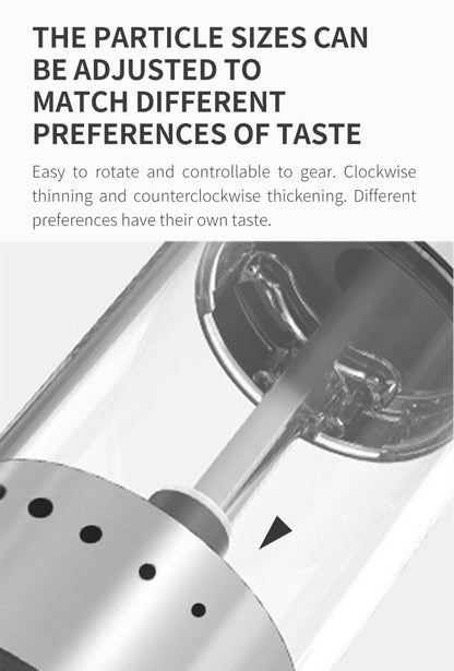 Electric Salt or Pepper Grinder , Stainless Steel with LED Light, Type-C Rechargeable, Ceramic Adjustable Coarseness, 95ml Large Capacity Visible Window, Patented Light Pipe Washable Design for Kitche New Era Fashion LLc