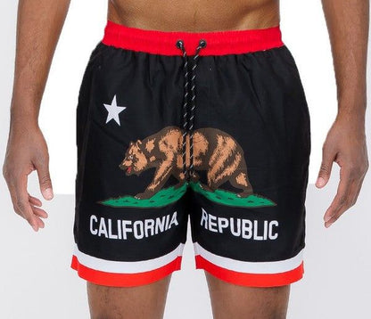 California CA Bear Swim Trunks Board Shorts New Era Fashion LLc