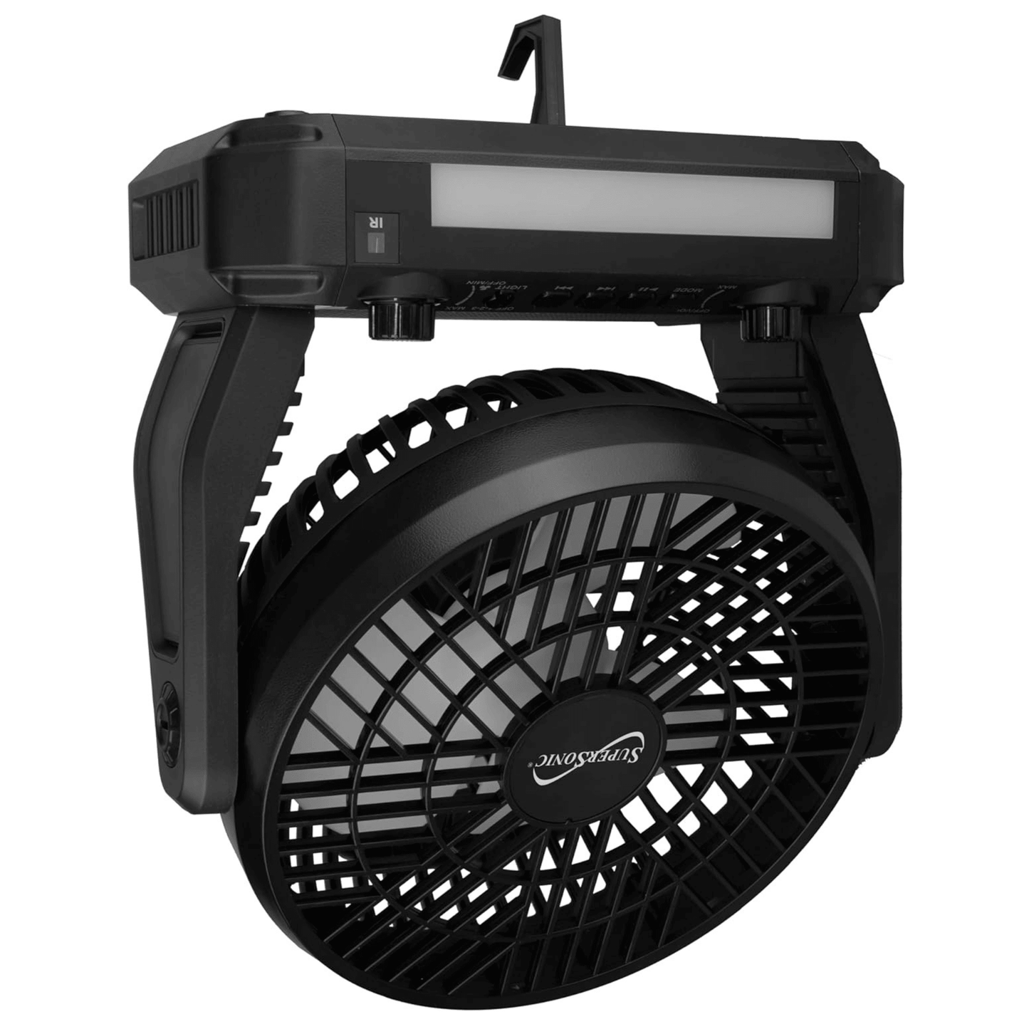 Supersonic Solar-Powered BT Speaker with FM Radio, LED Flashlight & Fan New Era Fashion LLc