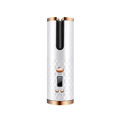 Hair Curler LCD Cordless Auto Rotating Waver Curling Iron Ceramic Wireless USA New Era Fashion LLc