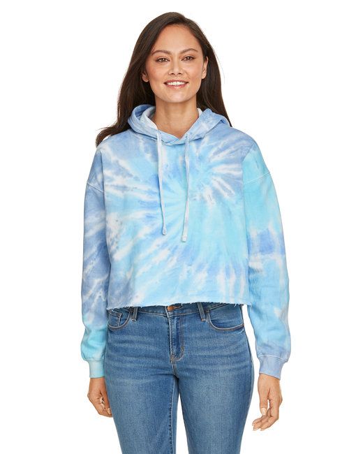 Ladies' Cropped Hooded Sweatshirt - LAGOON - S New Era Fashion LLc