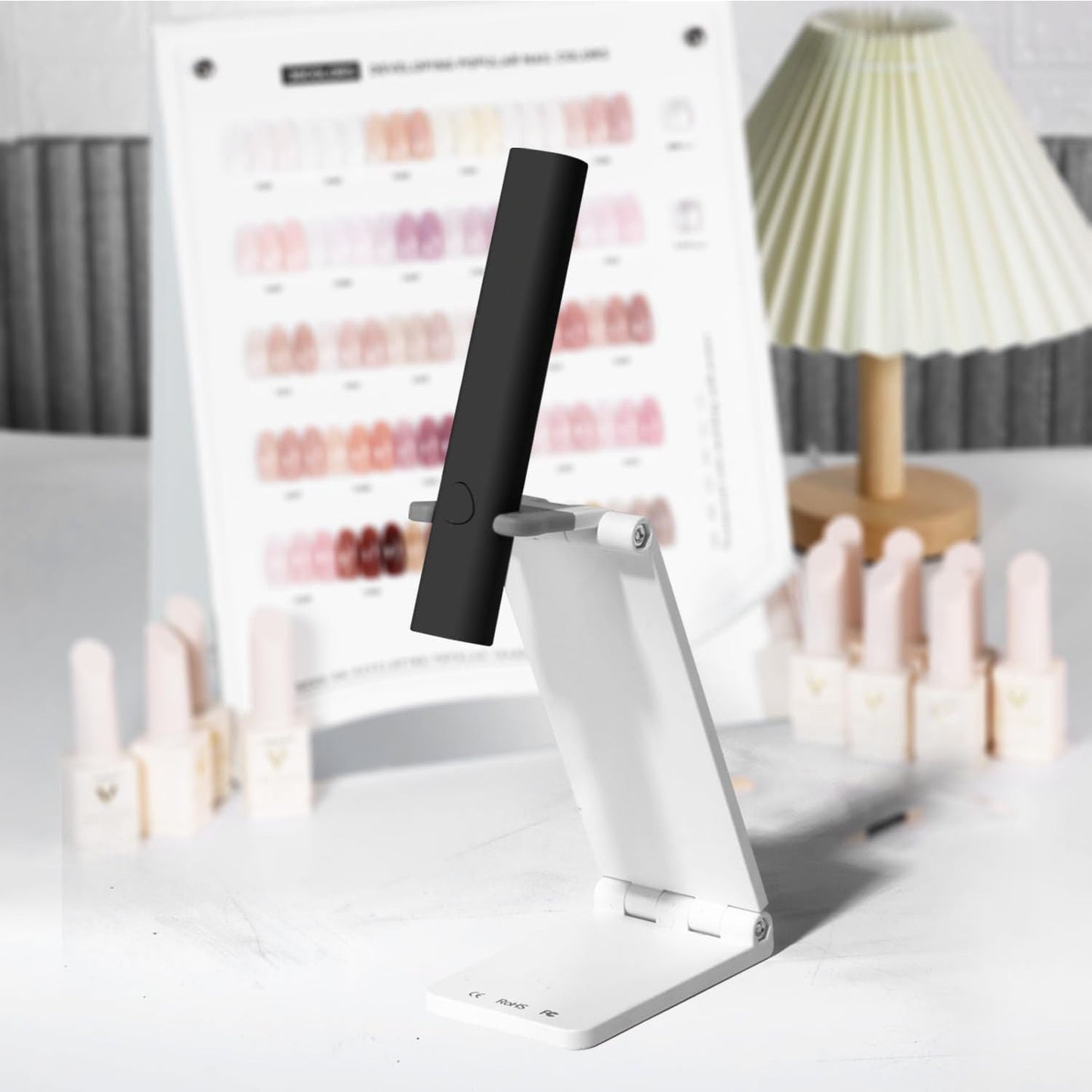 UV Light for Gel Nails, Mini U V LED Nail Lamp Handheld with Stand, Portable Nail Dryer Rechargeable USB Cordless for Fast Drying, Black New Era Fashion LLc
