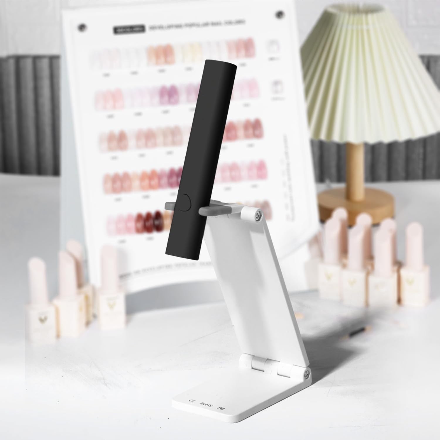 UV Light for Gel Nails, Mini U V LED Nail Lamp Handheld with Stand, Portable Nail Dryer Rechargeable USB Cordless for Fast Drying, Black New Era Fashion LLc