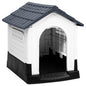 Dog House Grey, White, Black Polypropylene Small Durable New Era Fashion LLc