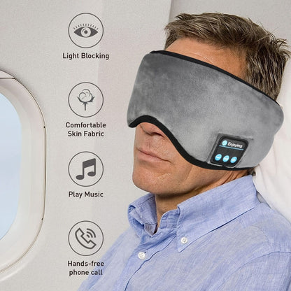 Sleep Mask; WirelessSleeping Headphones Music Earbud EyeMask For Side Sleepers Men; Women Girl Ultra Soft Thin Speakers Cool New Era Fashion LLc