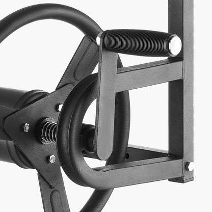 Wall Mounted Garden Hose Reel, Holds 125 ft 5/8-inch Hose, Heavy-Duty Water Hose Winder, Space-Saving Design, Outdoor Manual Reel with Brass Fitting and Storage Basket for Yard Lawn New Era Fashion LLc