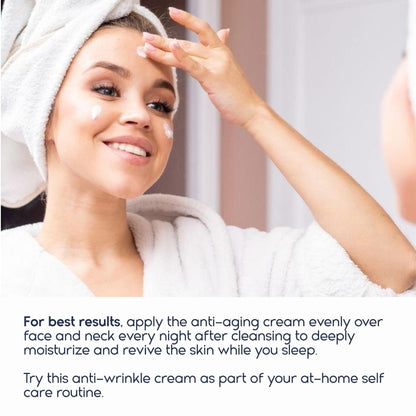 Night Cream for Women Anti aging Retinol Night Cream for Face Wrinkle Cream for Women Overnight Collagen Repair Hyaluronic Acid Face Moisturiser with Niacinamide Peptides Made in Italy New Era Fashion LLc