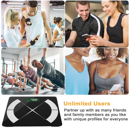 Smart Body Composition Scale Fat Monitor Digital APP Scale BMI Health Analyzer New Era Fashion LLc