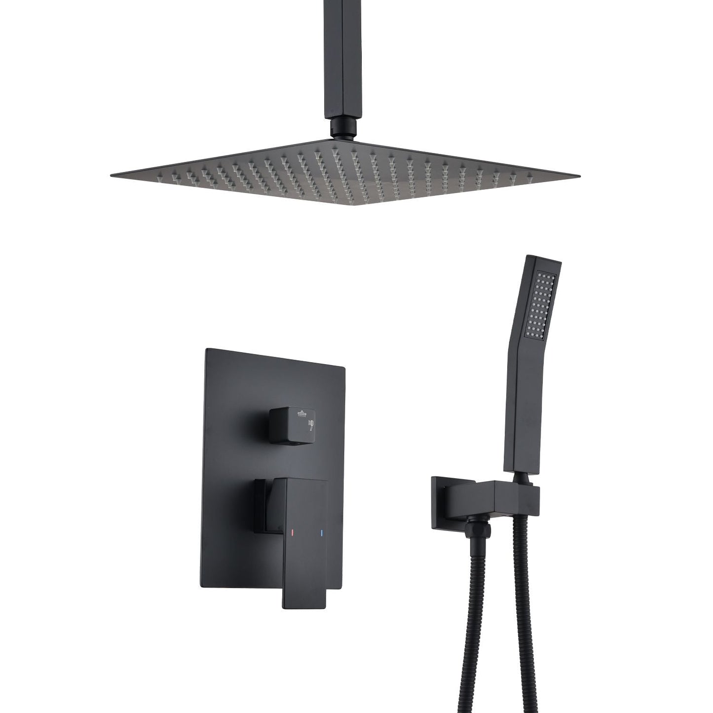 Ceiling Mounted Shower System Combo Set with Handheld and 16"Shower head New Era Fashion LLc