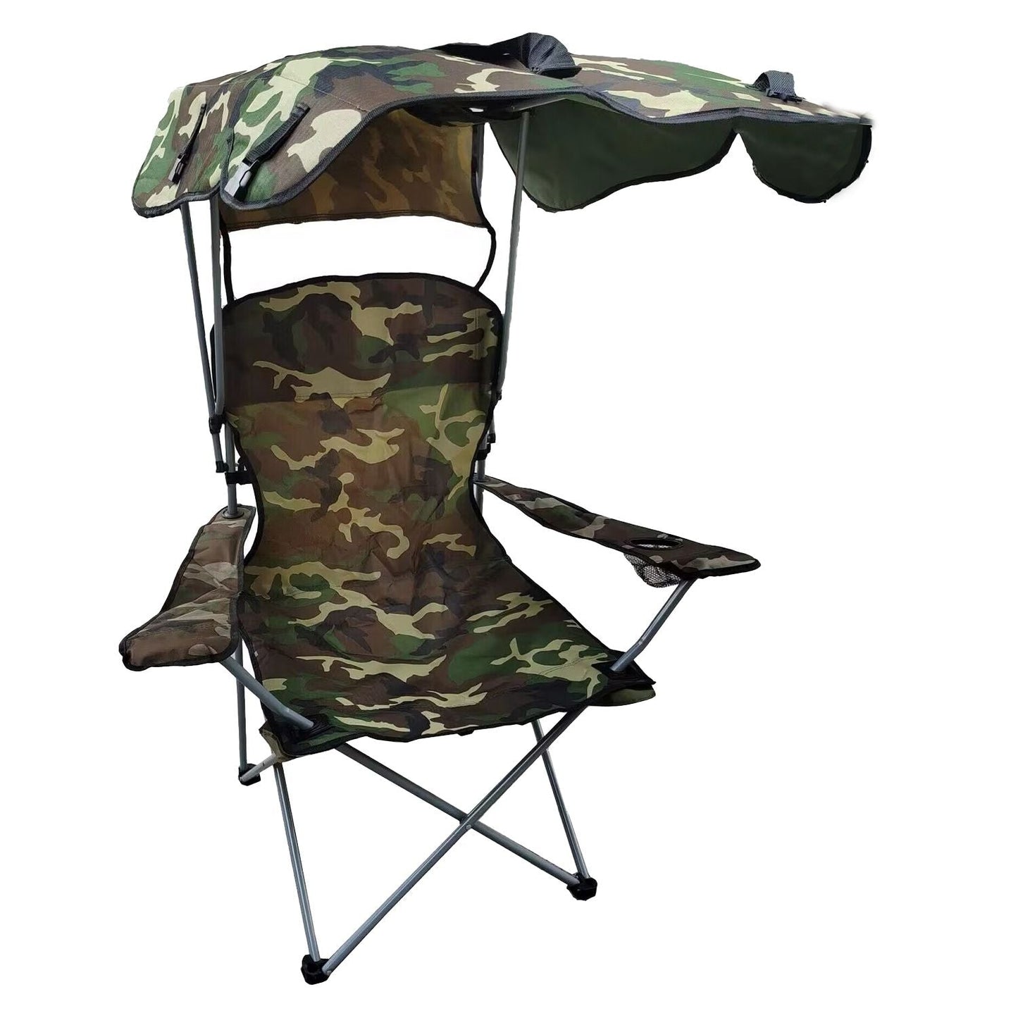 Foldable Beach Canopy Chair Sun Protection Camping Lawn Canopy Chair 330LBS Load Folding Seat New Era Fashion LLc