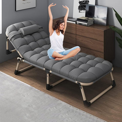Heavy duty folding bed, camping bed with flip-up mattress (mattress included), portable guest bed, suitable for teenagers, adults, travel, garden, balcony, camping supplies New Era Fashion LLc