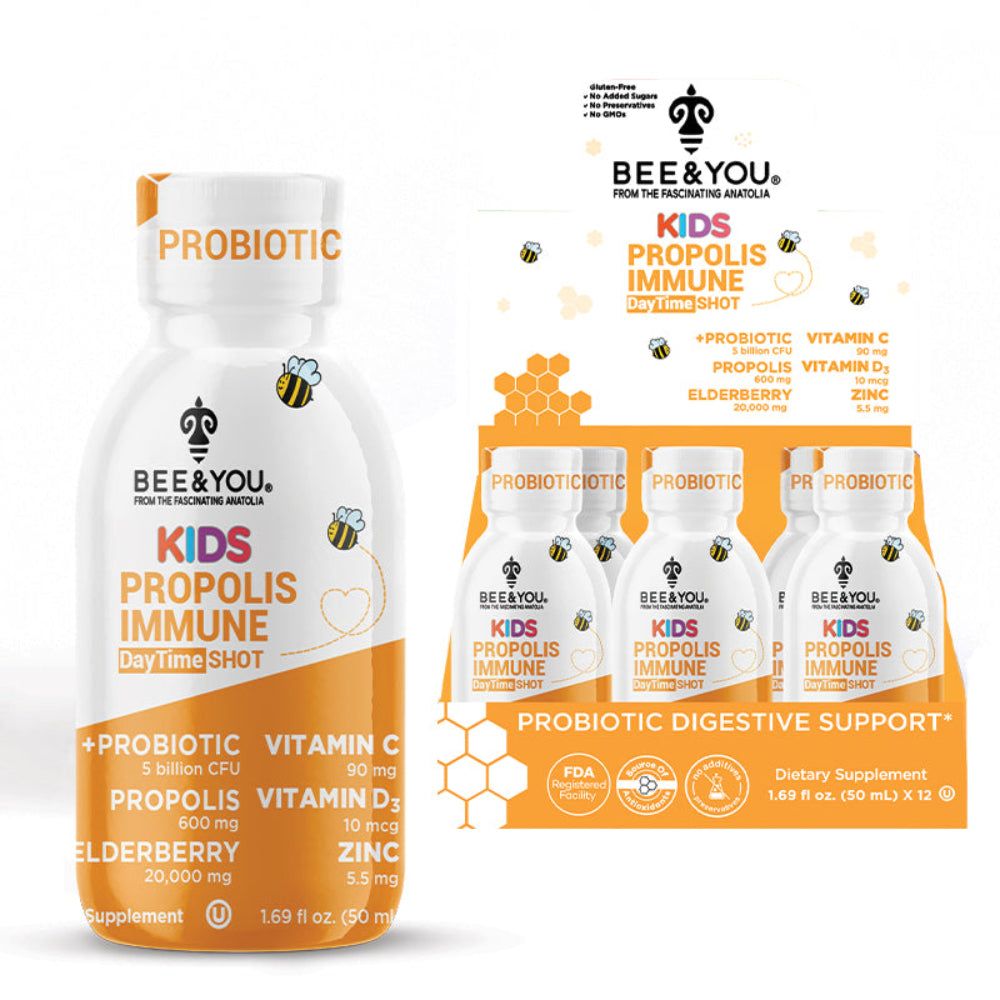 Kids Propolis Immune DayTime Shot - Probiotic, 50 ml x 12 New Era Fashion LLc