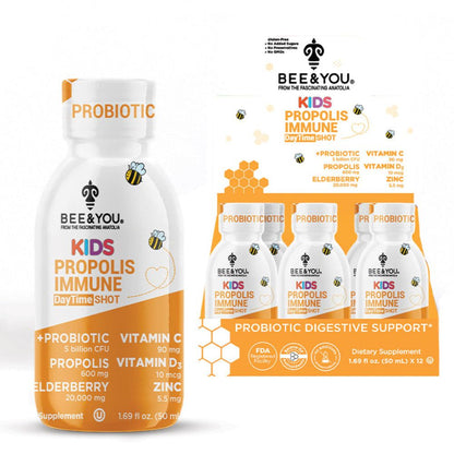 Kids Propolis Immune DayTime Shot - Probiotic, 50 ml x 12 New Era Fashion LLc