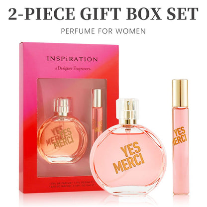 2-Piece Set, Women's Eau De Parfuma Gift Box, Long Lasting Fragrance, Notes Of Watermelon, Pear, Tea, Acai Berry Flavor, For Holiday Gifts, Dating, Daily Life, 1.7 Fl Oz Perfume, 0.34 Fl Oz Perfume New Era Fashion LLc