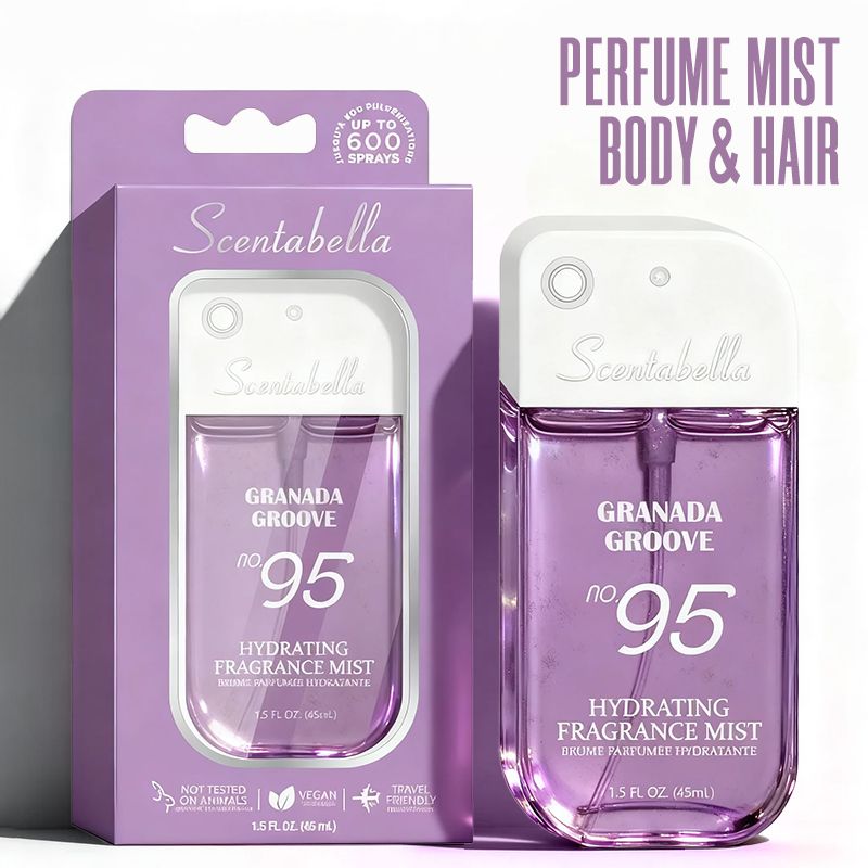 4 Scents Travel-Size Body & Hair Fragrance Mist (1.5 fl oz) - Long-Lasting Fruity & Floral Fragrance for Women, Dates & Gifts New Era Fashion LLc