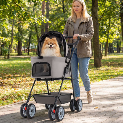 3 in 1 Pet Stroller with Removable Carrier up to 33 lbs New Era Fashion LLc