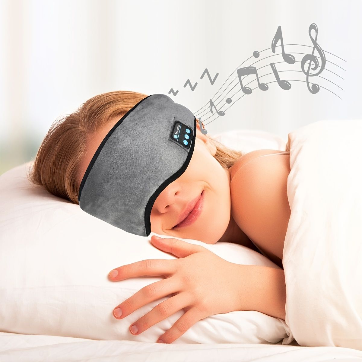Sleep Mask; WirelessSleeping Headphones Music Earbud EyeMask For Side Sleepers Men; Women Girl Ultra Soft Thin Speakers Cool New Era Fashion LLc