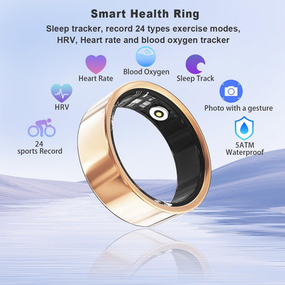 Smart Ring Health Tracker - Fitness Sleep Heart Rate Blood Oxygen Tracker Smart Ring For Men And Women,IP68 Waterproof Level Bluetooth Fitness Tracker Rings Family Care New Era Fashion LLc