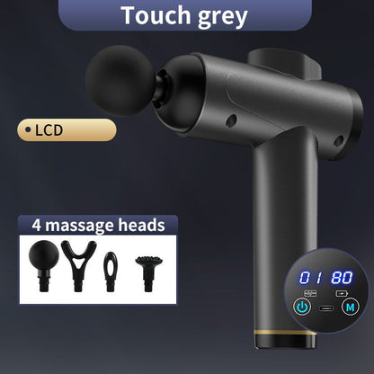 1pc High Frequency Massage Gun Professional Muscle Relaxation Fitness Relaxation Electric Massager With Portable Bag Therapy Fascia Gun New Era Fashion LLc