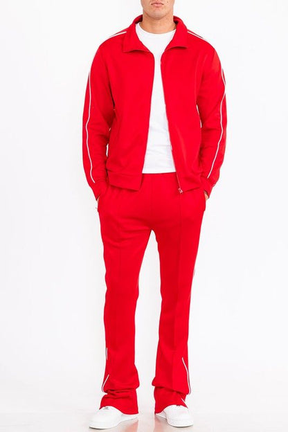 Men's Athletic Side Pipe Track Jacket for Performance and Style New Era Fashion LLc